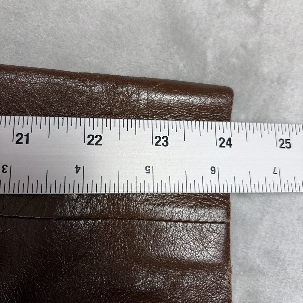 Vintage Lord & Taylor Women's 8 Brown Lamb Leather Blazer Jacket - Picture 12 of 13